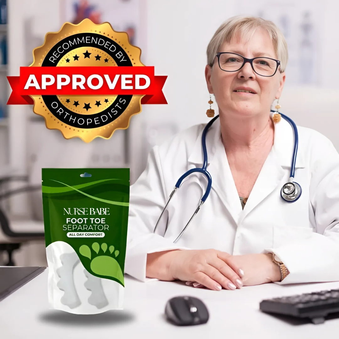 Foot Toe Separator - Achieve Healthy Toes, Correct Bunions, Hammer Toes, and Relieve Foot Pain
