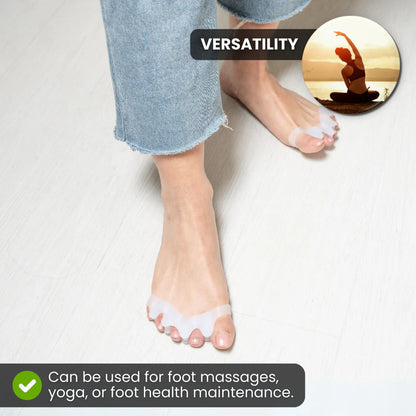 Foot Toe Separator - Achieve Healthy Toes, Correct Bunions, Hammer Toes, and Relieve Foot Pain